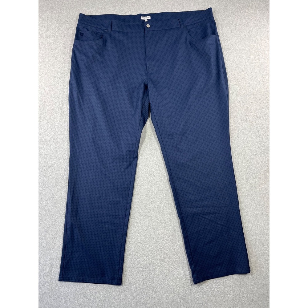 Peter Millar Skull In One Performance Pants Mens 50x34 Blue 5 Pocket Stretch